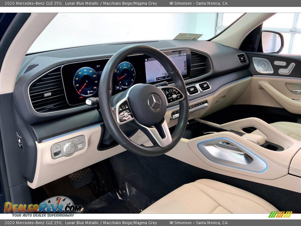 2020 Mercedes-Benz GLE 350 Lunar Blue Metallic / Macchiato Beige/Magma Grey Photo #14