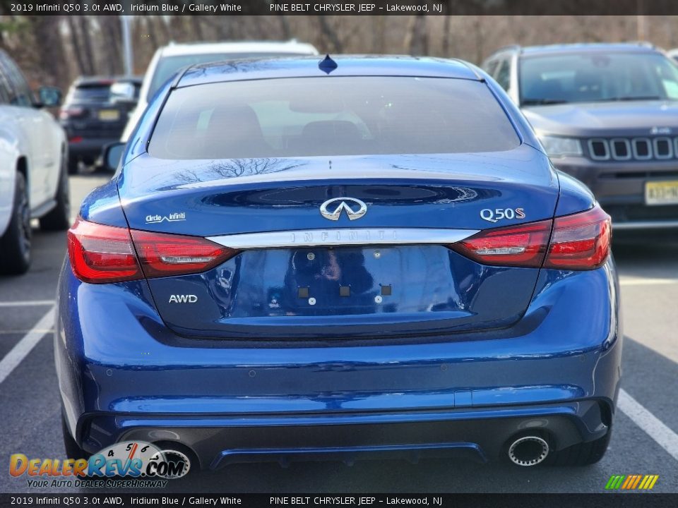 2019 Infiniti Q50 3.0t AWD Iridium Blue / Gallery White Photo #7