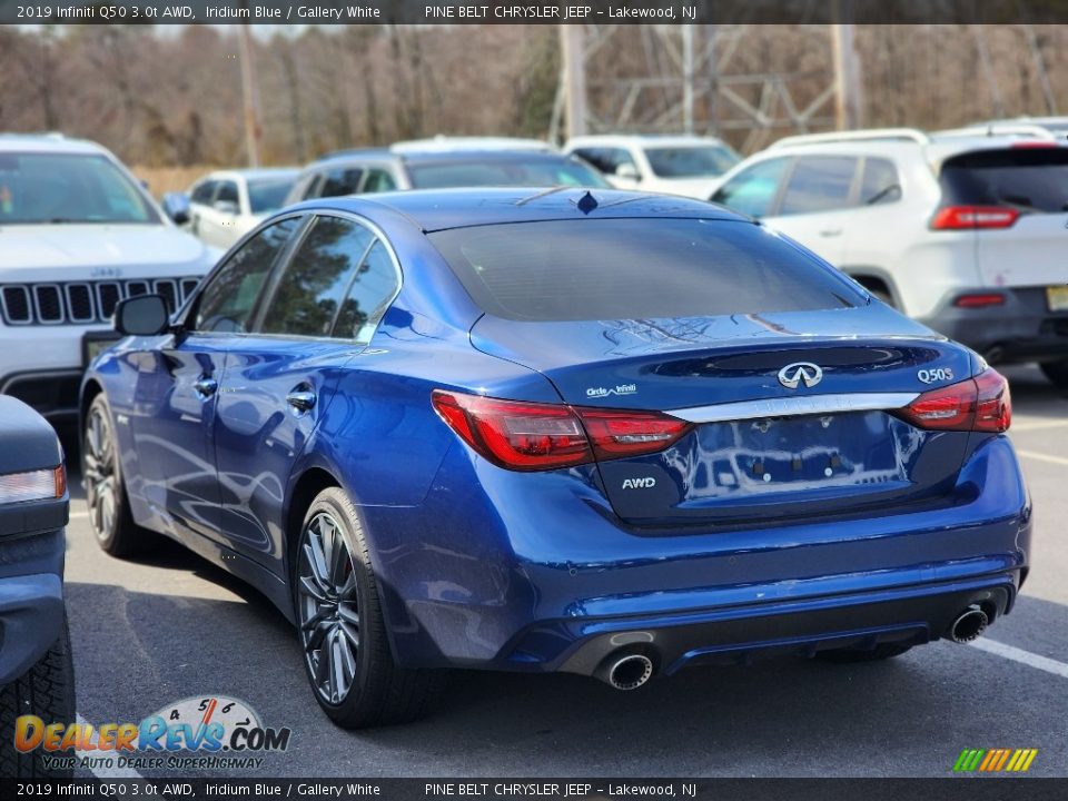 2019 Infiniti Q50 3.0t AWD Iridium Blue / Gallery White Photo #8