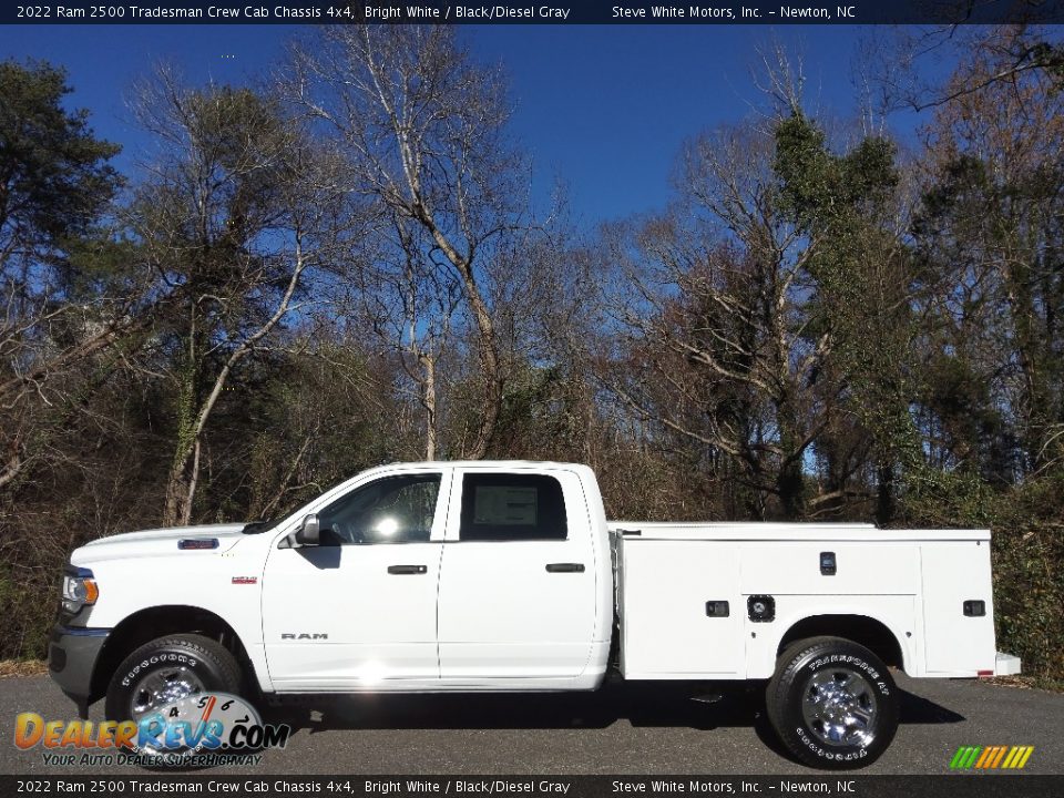 2022 Ram 2500 Tradesman Crew Cab Chassis 4x4 Bright White / Black/Diesel Gray Photo #1