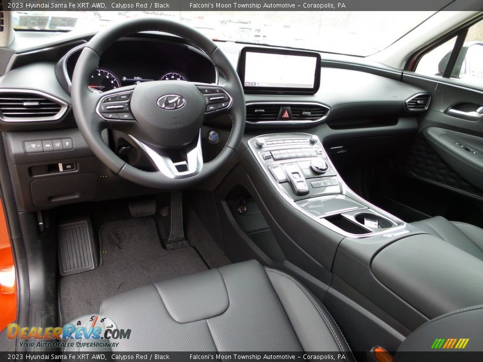 Black Interior - 2023 Hyundai Santa Fe XRT AWD Photo #13