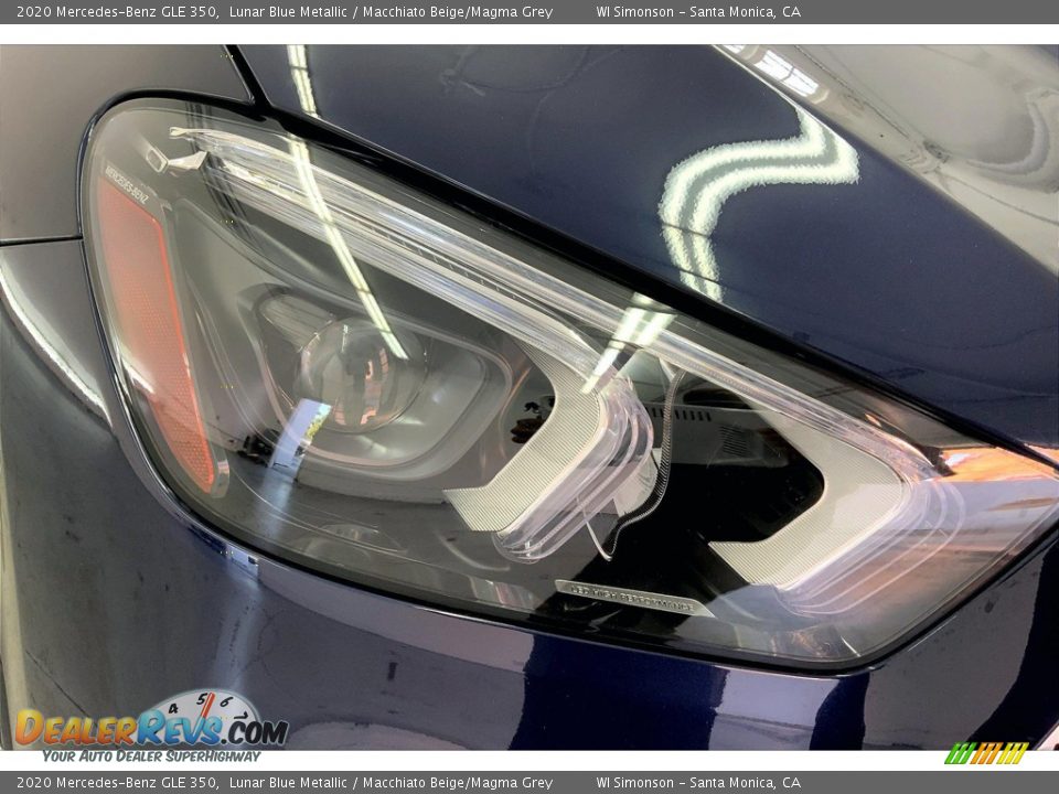 2020 Mercedes-Benz GLE 350 Lunar Blue Metallic / Macchiato Beige/Magma Grey Photo #28