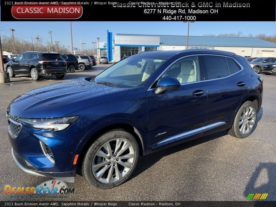 2023 Buick Envision Avenir AWD Sapphire Metallic / Whisper Beige Photo #1