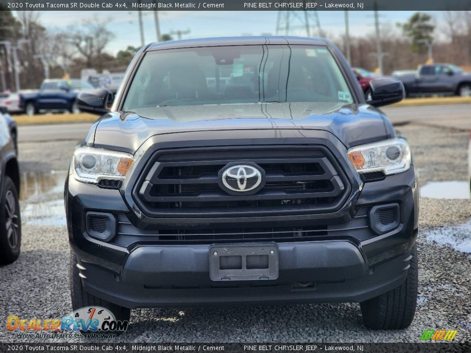 2020 Toyota Tacoma SR Double Cab 4x4 Midnight Black Metallic / Cement Photo #2