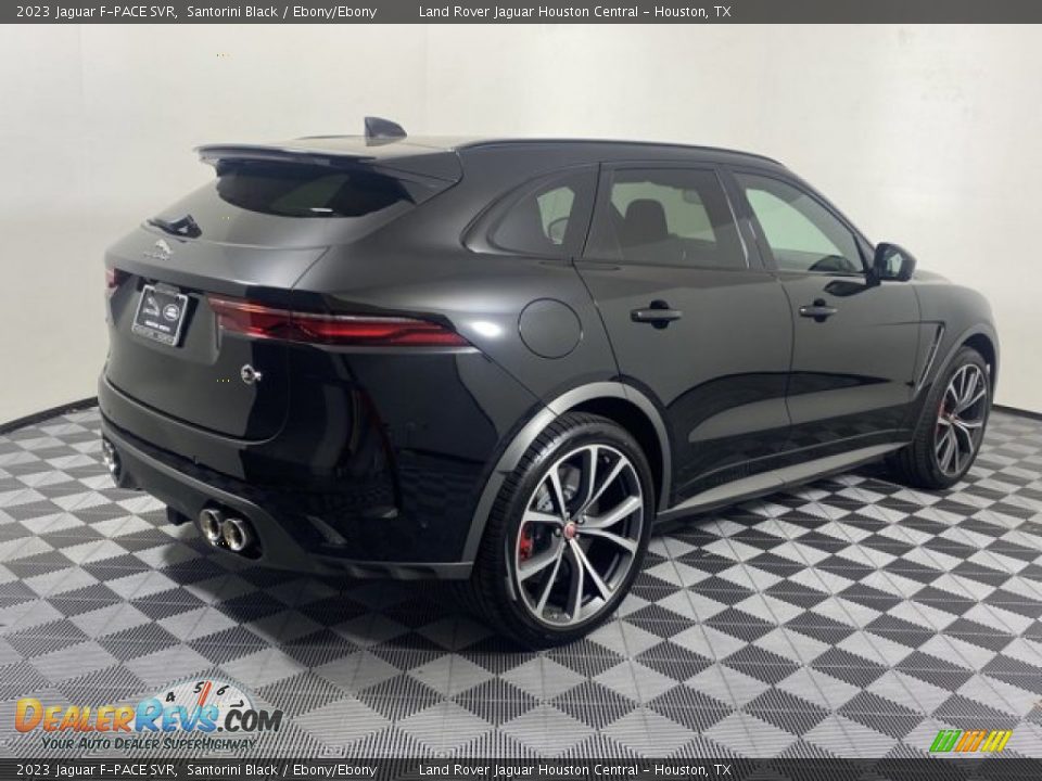 2023 Jaguar F-PACE SVR Santorini Black / Ebony/Ebony Photo #2