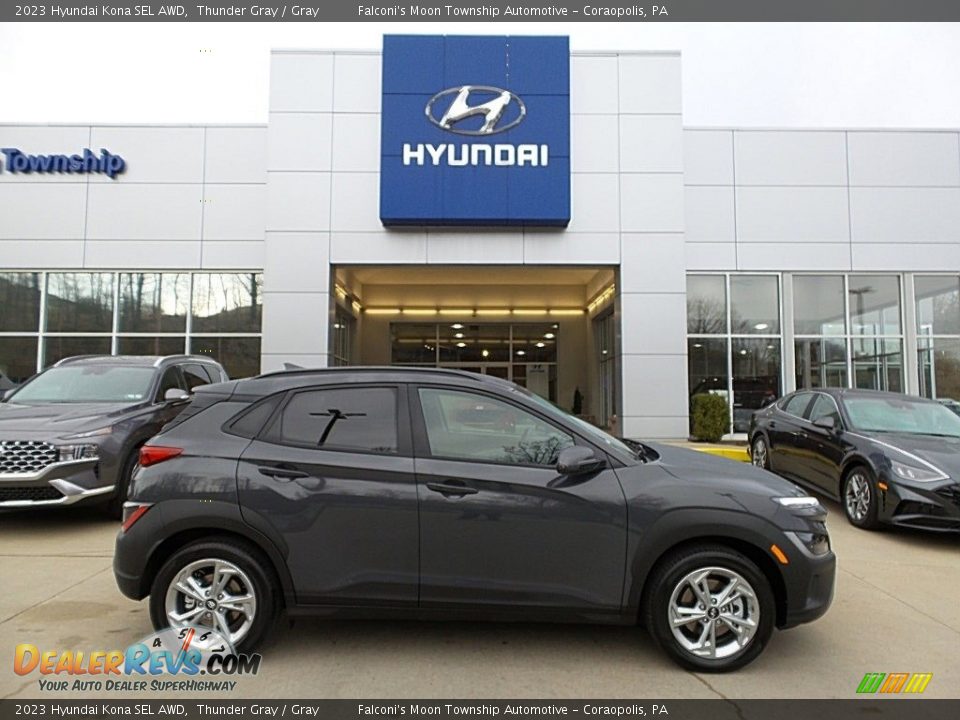 2023 Hyundai Kona SEL AWD Thunder Gray / Gray Photo #1