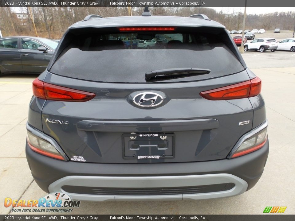 2023 Hyundai Kona SEL AWD Thunder Gray / Gray Photo #3