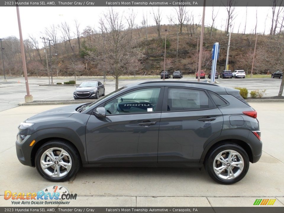 2023 Hyundai Kona SEL AWD Thunder Gray / Gray Photo #6