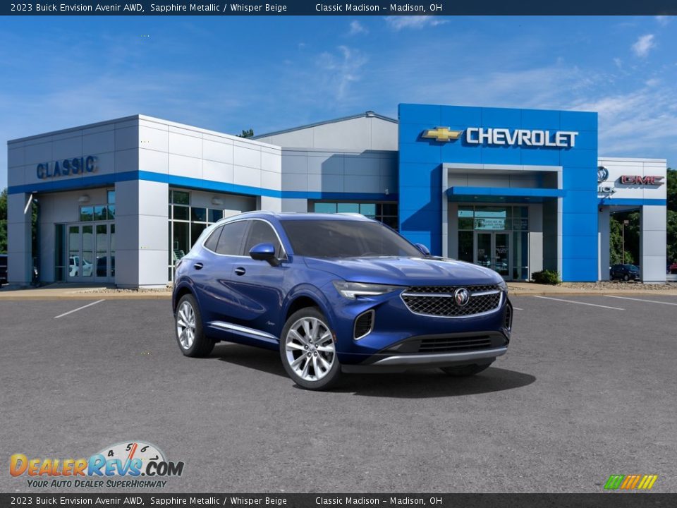 2023 Buick Envision Avenir AWD Sapphire Metallic / Whisper Beige Photo #21