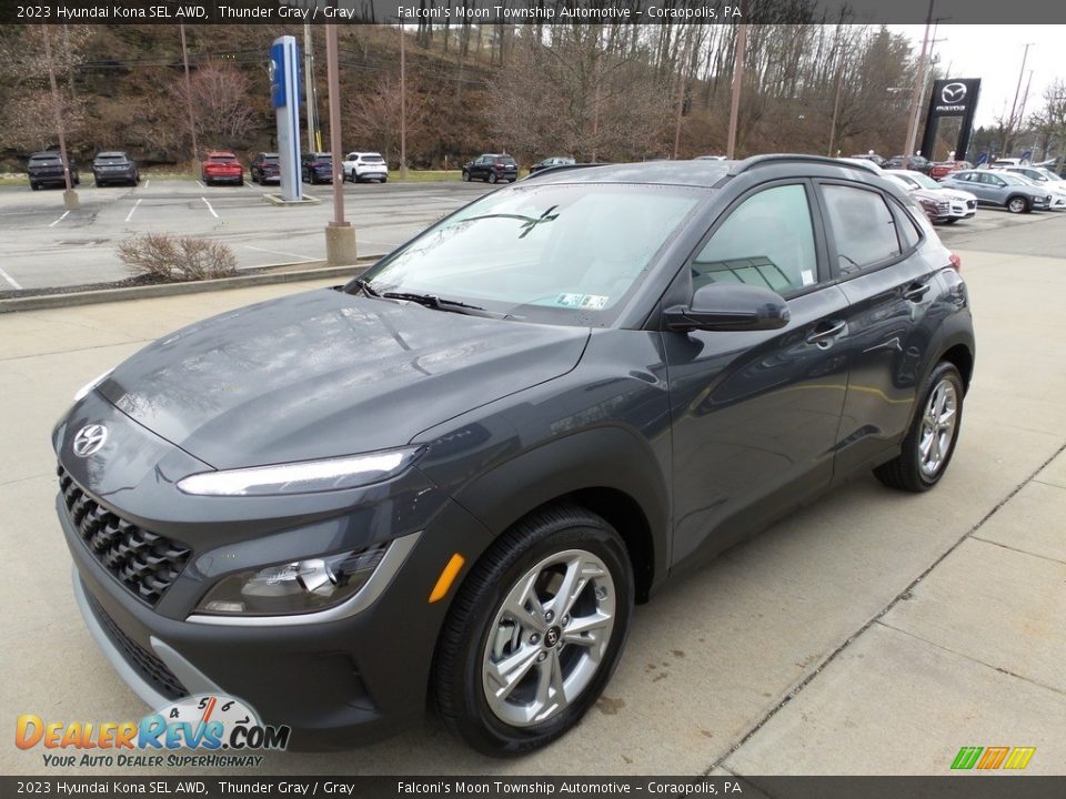 2023 Hyundai Kona SEL AWD Thunder Gray / Gray Photo #7