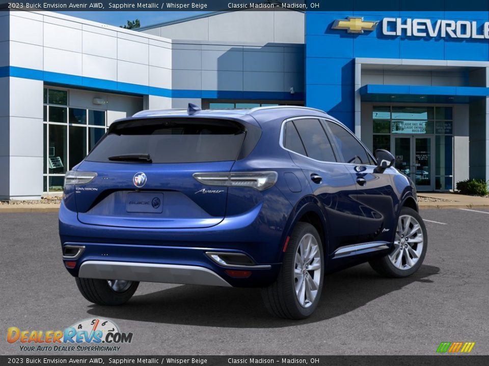 2023 Buick Envision Avenir AWD Sapphire Metallic / Whisper Beige Photo #24
