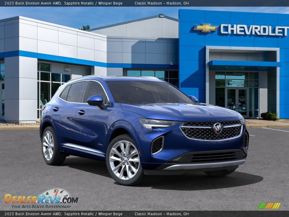 2023 Buick Envision Avenir AWD Sapphire Metallic / Whisper Beige Photo #27