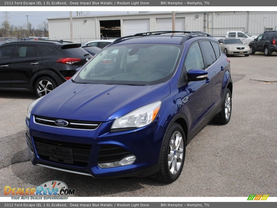 2013 Ford Escape SEL 1.6L EcoBoost Deep Impact Blue Metallic / Medium Light Stone Photo #1