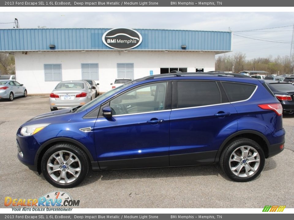 2013 Ford Escape SEL 1.6L EcoBoost Deep Impact Blue Metallic / Medium Light Stone Photo #2