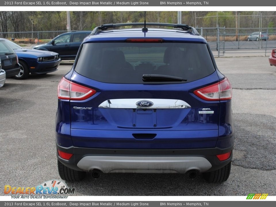 2013 Ford Escape SEL 1.6L EcoBoost Deep Impact Blue Metallic / Medium Light Stone Photo #4