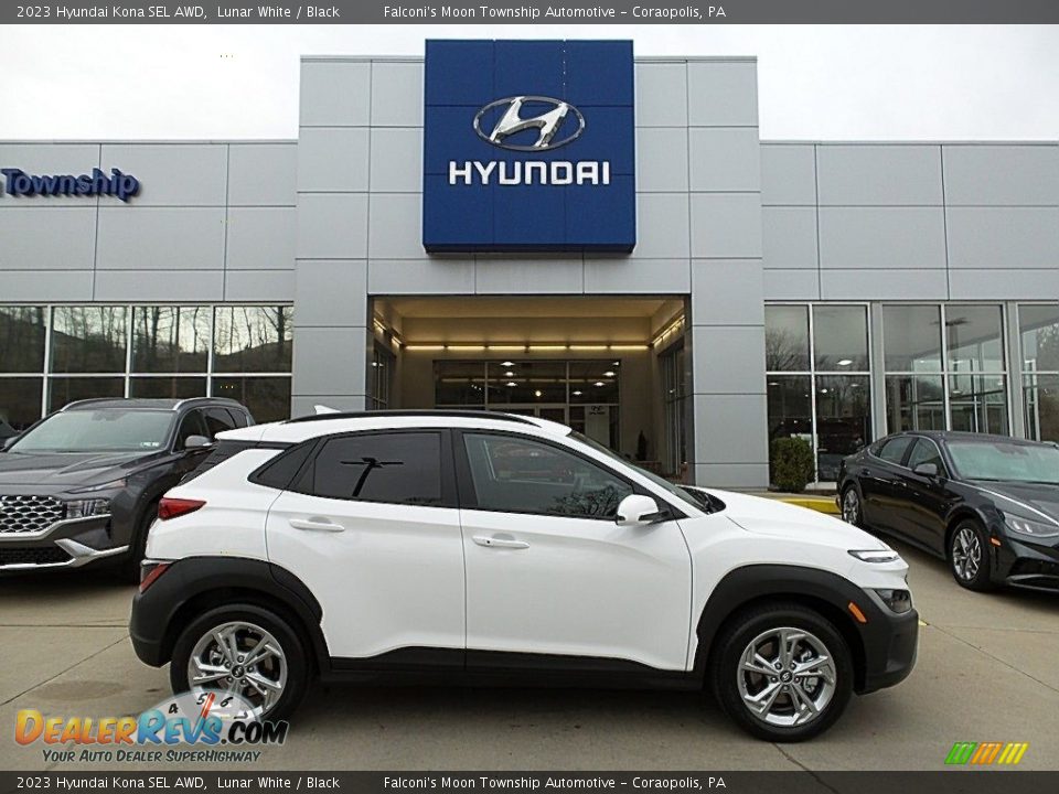 2023 Hyundai Kona SEL AWD Lunar White / Black Photo #1