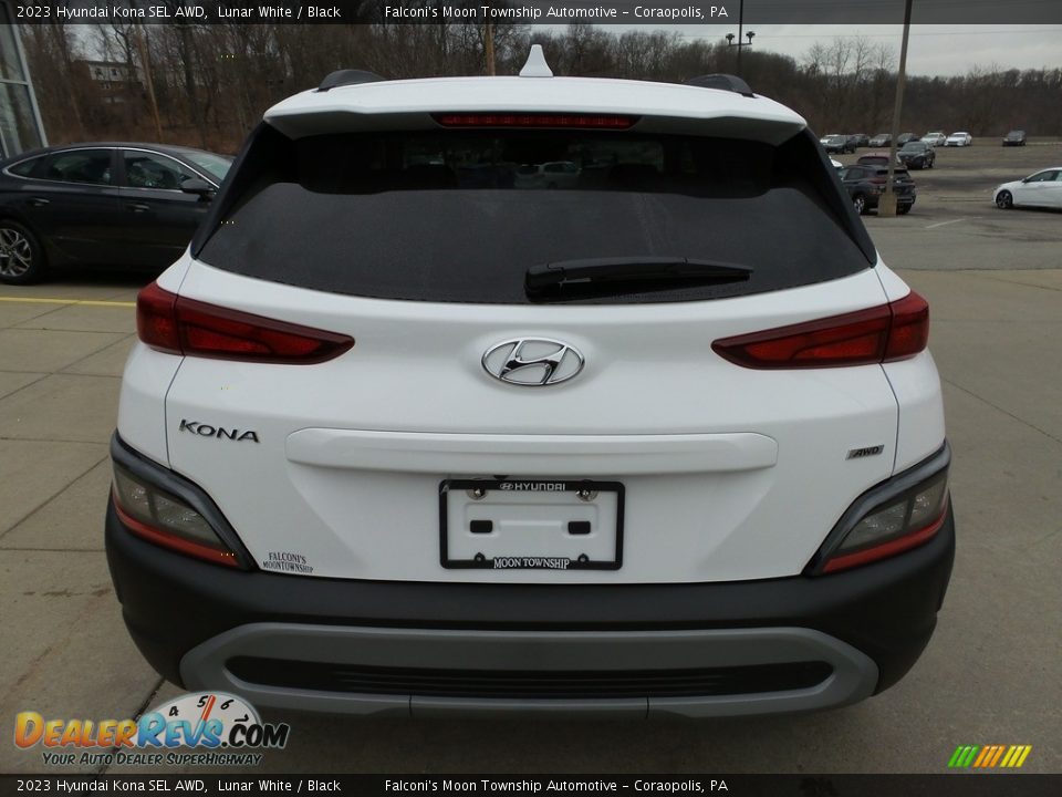 2023 Hyundai Kona SEL AWD Lunar White / Black Photo #3