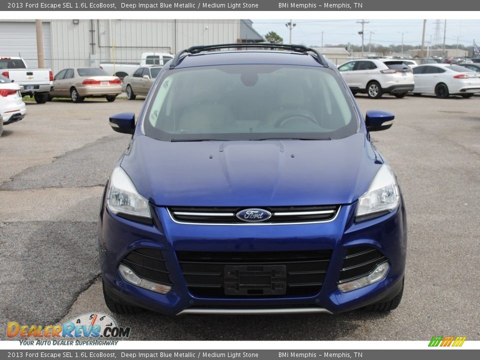 2013 Ford Escape SEL 1.6L EcoBoost Deep Impact Blue Metallic / Medium Light Stone Photo #8