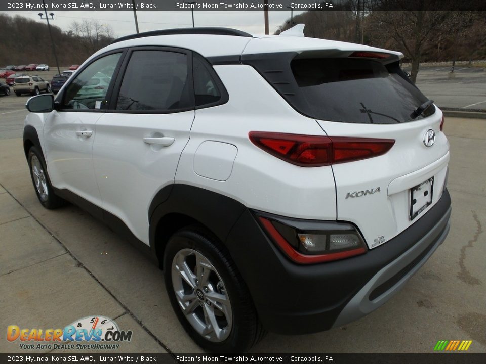 2023 Hyundai Kona SEL AWD Lunar White / Black Photo #5