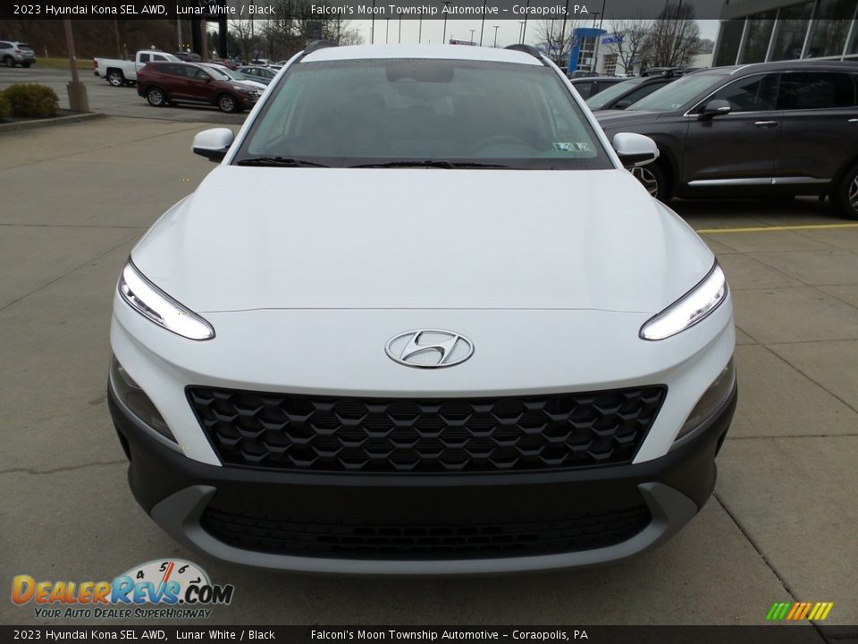 2023 Hyundai Kona SEL AWD Lunar White / Black Photo #8