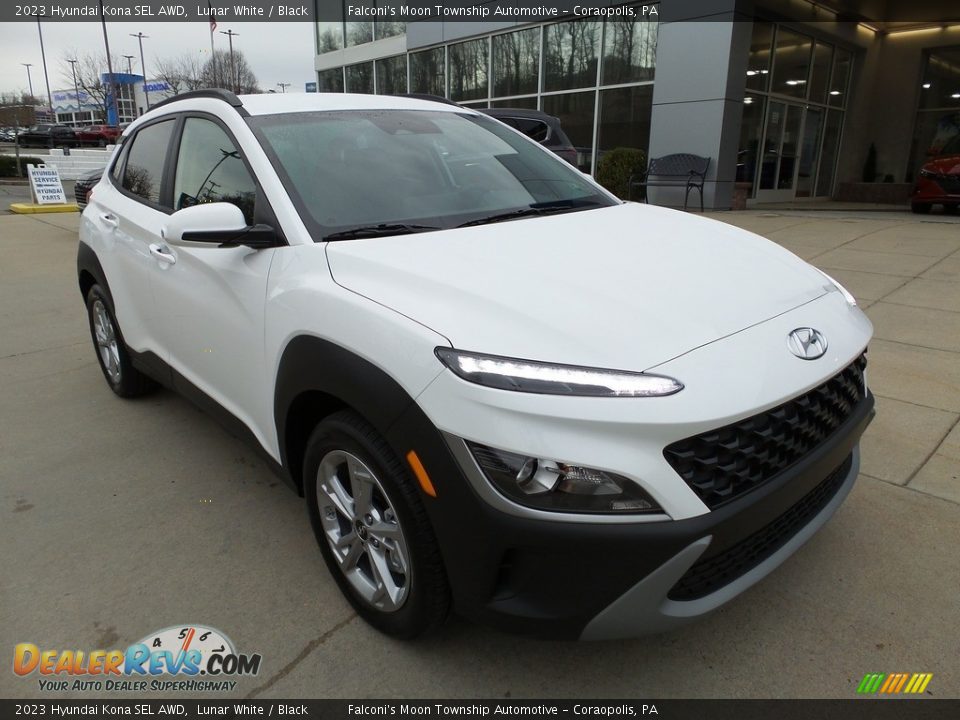 2023 Hyundai Kona SEL AWD Lunar White / Black Photo #9