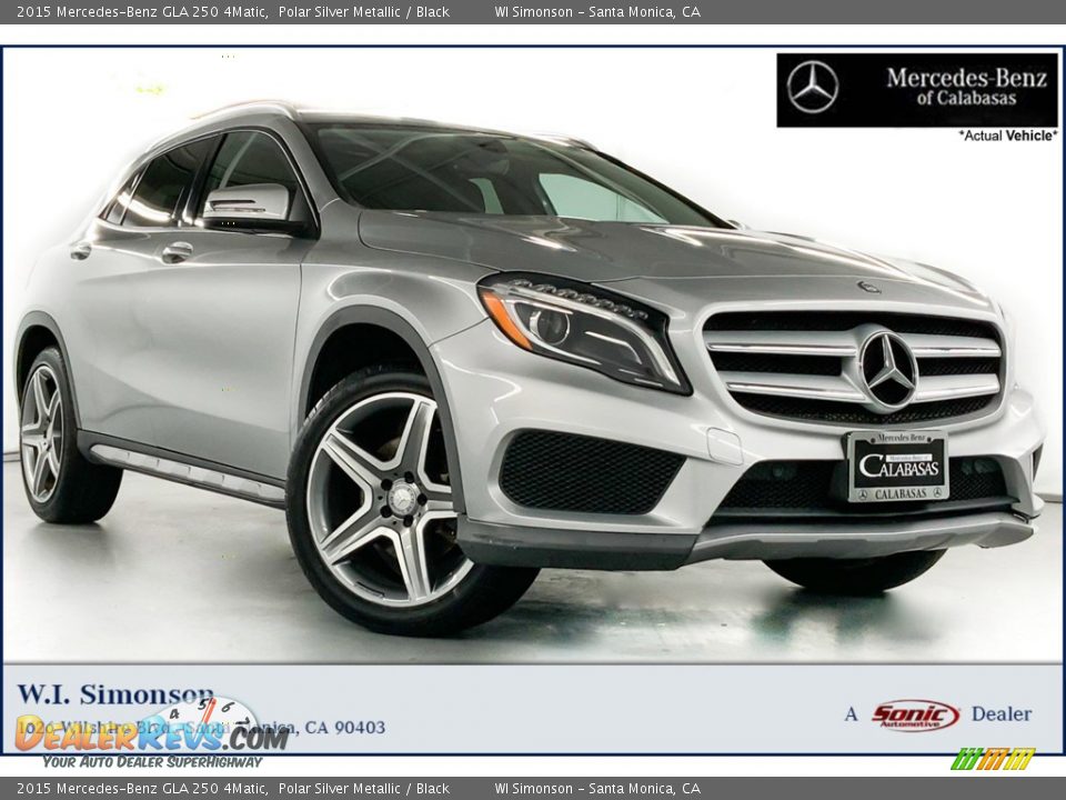 2015 Mercedes-Benz GLA 250 4Matic Polar Silver Metallic / Black Photo #1