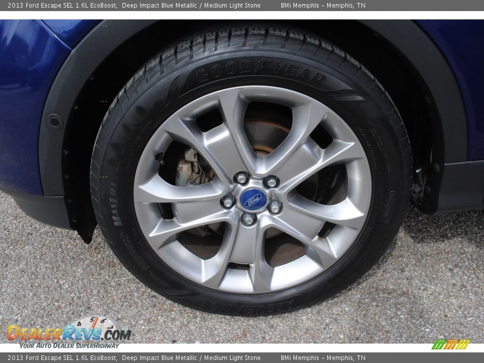 2013 Ford Escape SEL 1.6L EcoBoost Deep Impact Blue Metallic / Medium Light Stone Photo #34