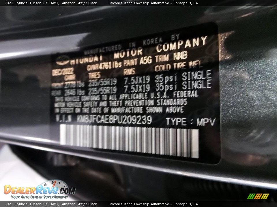 2023 Hyundai Tucson XRT AWD Amazon Gray / Black Photo #18
