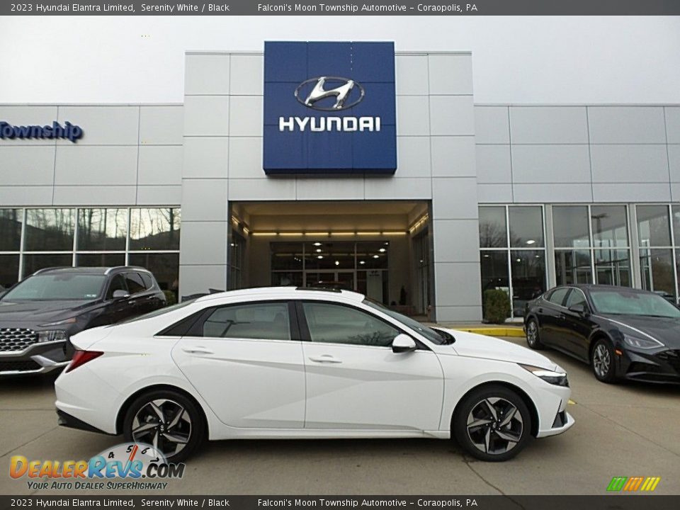 Serenity White 2023 Hyundai Elantra Limited Photo #1