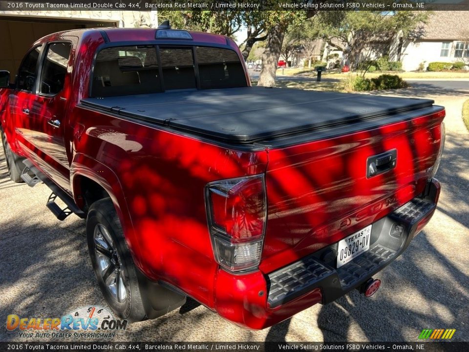 2016 Toyota Tacoma Limited Double Cab 4x4 Barcelona Red Metallic / Limited Hickory Photo #6