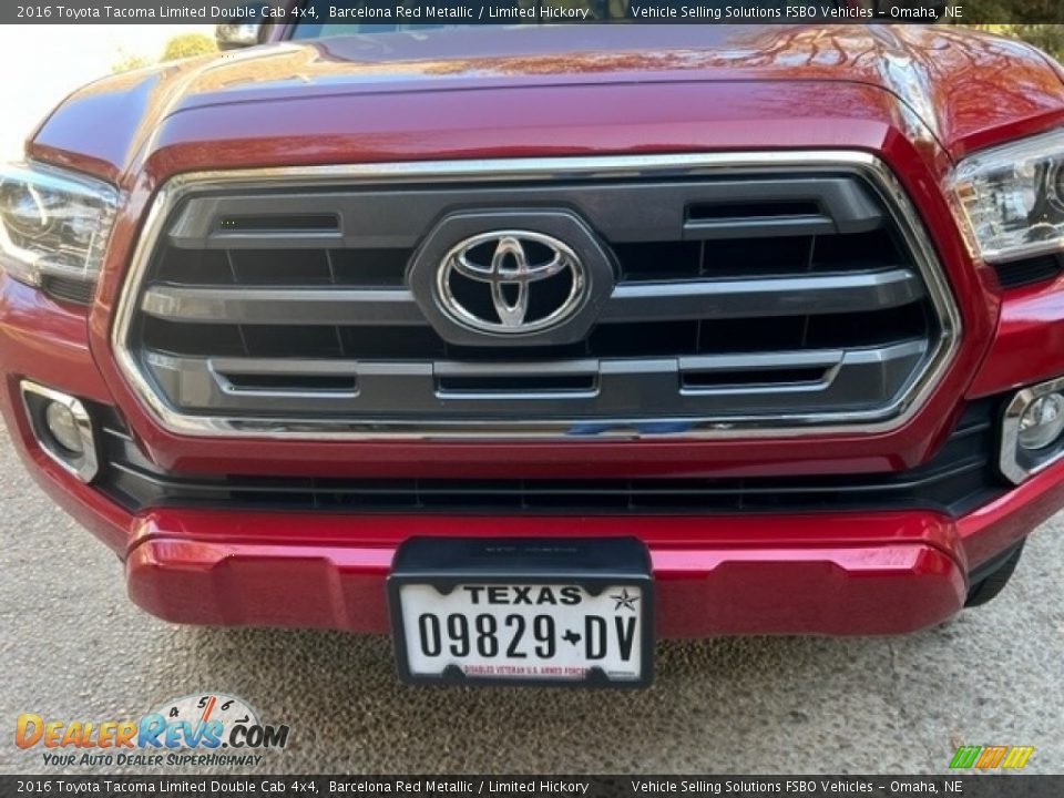 2016 Toyota Tacoma Limited Double Cab 4x4 Barcelona Red Metallic / Limited Hickory Photo #15
