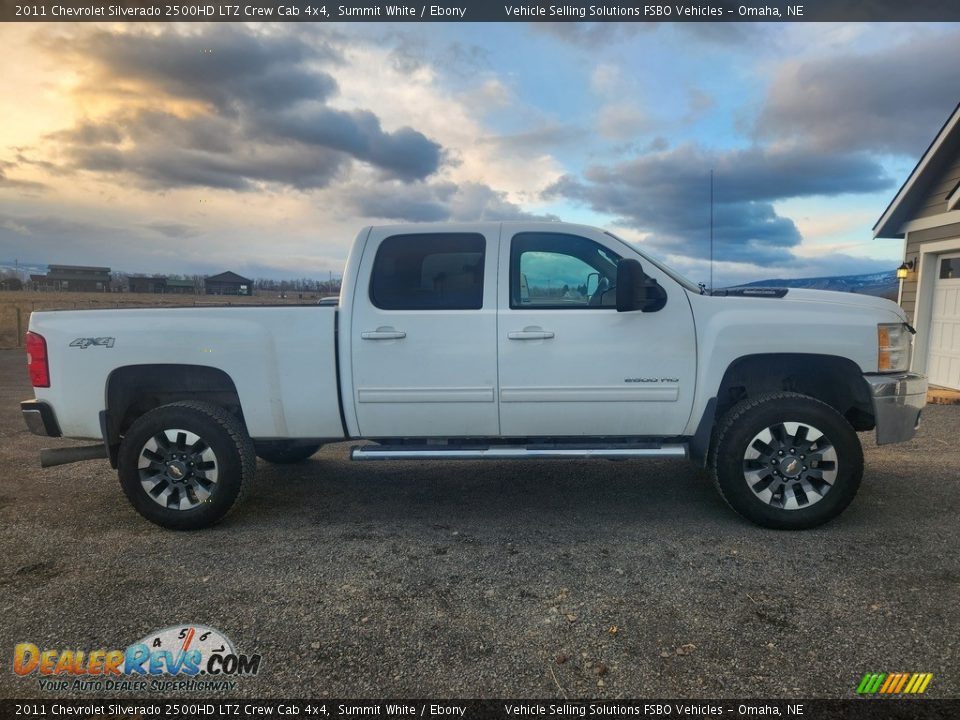 2011 Chevrolet Silverado 2500HD LTZ Crew Cab 4x4 Summit White / Ebony Photo #2