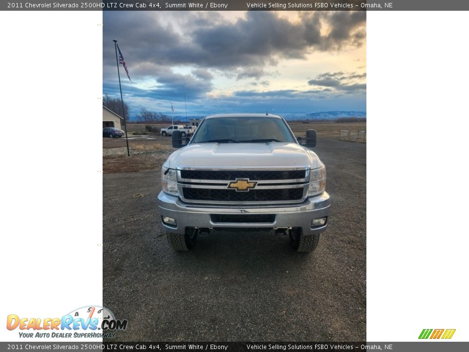 2011 Chevrolet Silverado 2500HD LTZ Crew Cab 4x4 Summit White / Ebony Photo #4