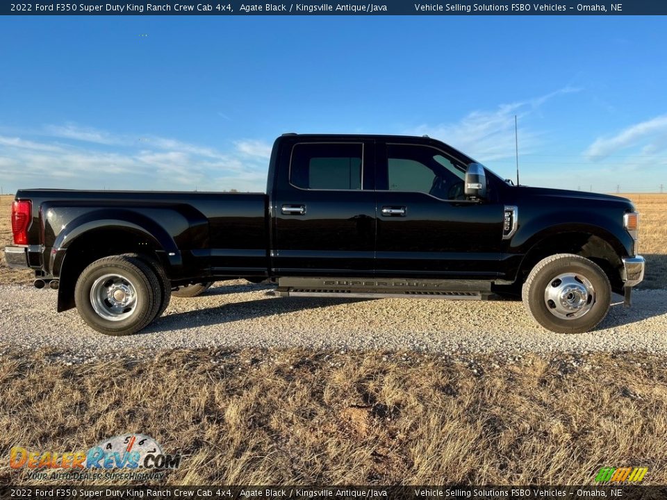 Agate Black 2022 Ford F350 Super Duty King Ranch Crew Cab 4x4 Photo #1