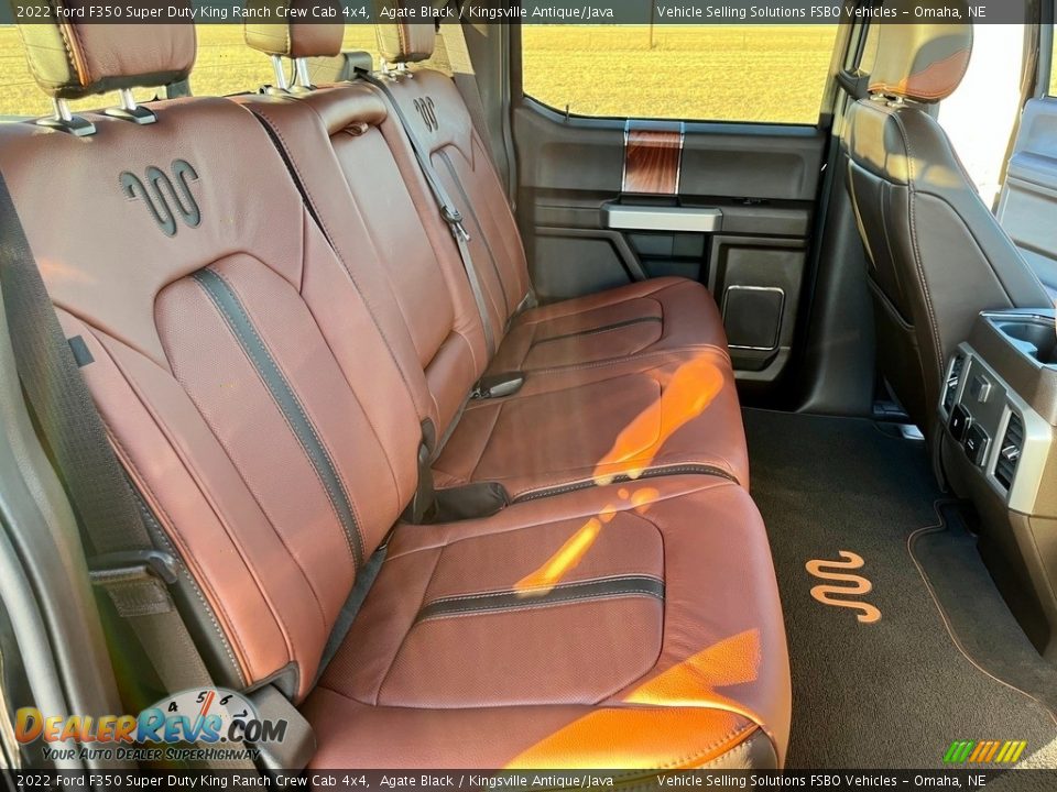 Rear Seat of 2022 Ford F350 Super Duty King Ranch Crew Cab 4x4 Photo #8