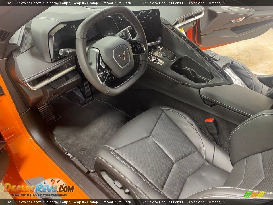 Jet Black Interior - 2023 Chevrolet Corvette Stingray Coupe Photo #3