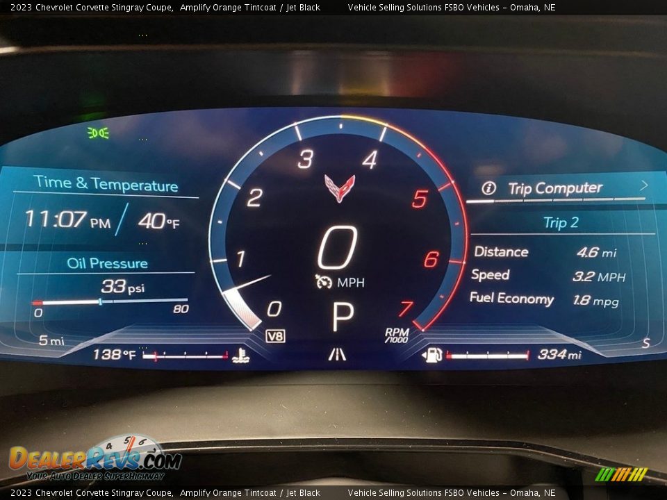 2023 Chevrolet Corvette Stingray Coupe Gauges Photo #6