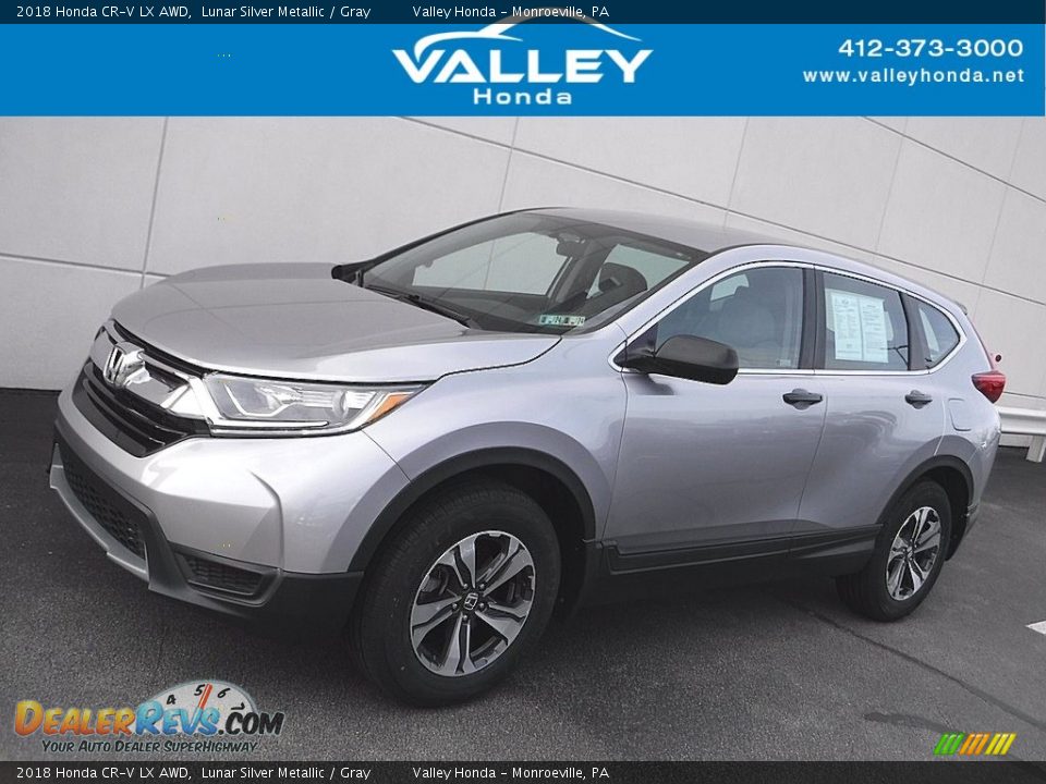 2018 Honda CR-V LX AWD Lunar Silver Metallic / Gray Photo #1