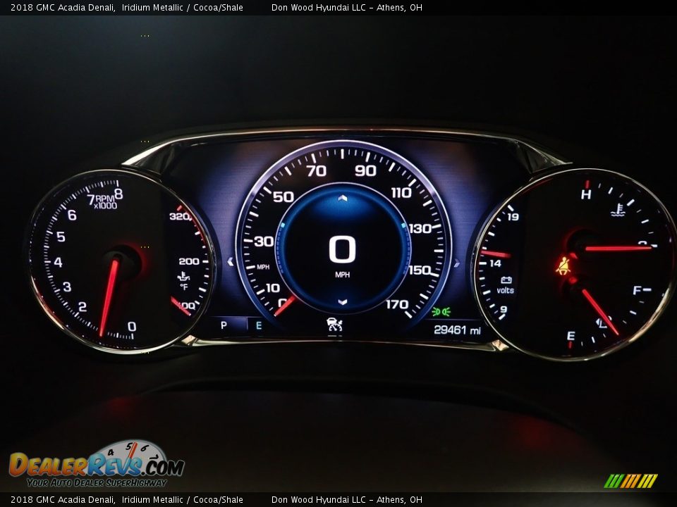 2018 GMC Acadia Denali Iridium Metallic / Cocoa/Shale Photo #27