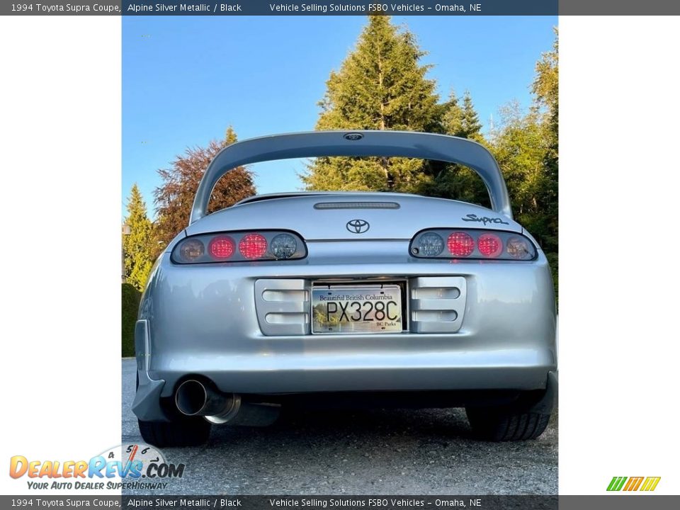 1994 Toyota Supra Coupe Alpine Silver Metallic / Black Photo #12