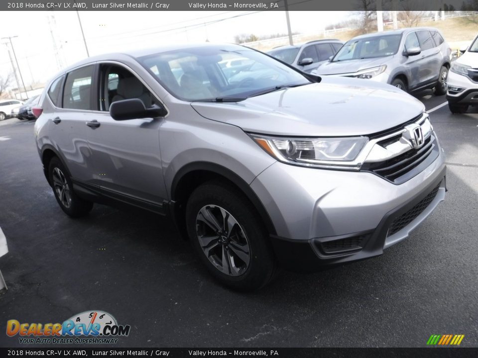 2018 Honda CR-V LX AWD Lunar Silver Metallic / Gray Photo #5