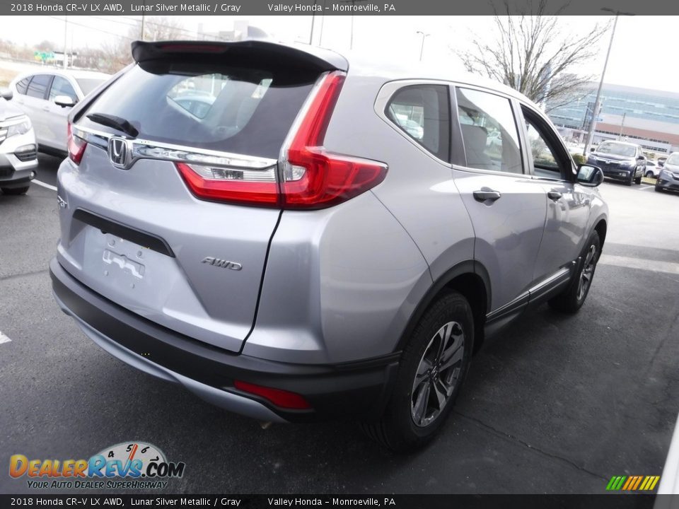 2018 Honda CR-V LX AWD Lunar Silver Metallic / Gray Photo #6