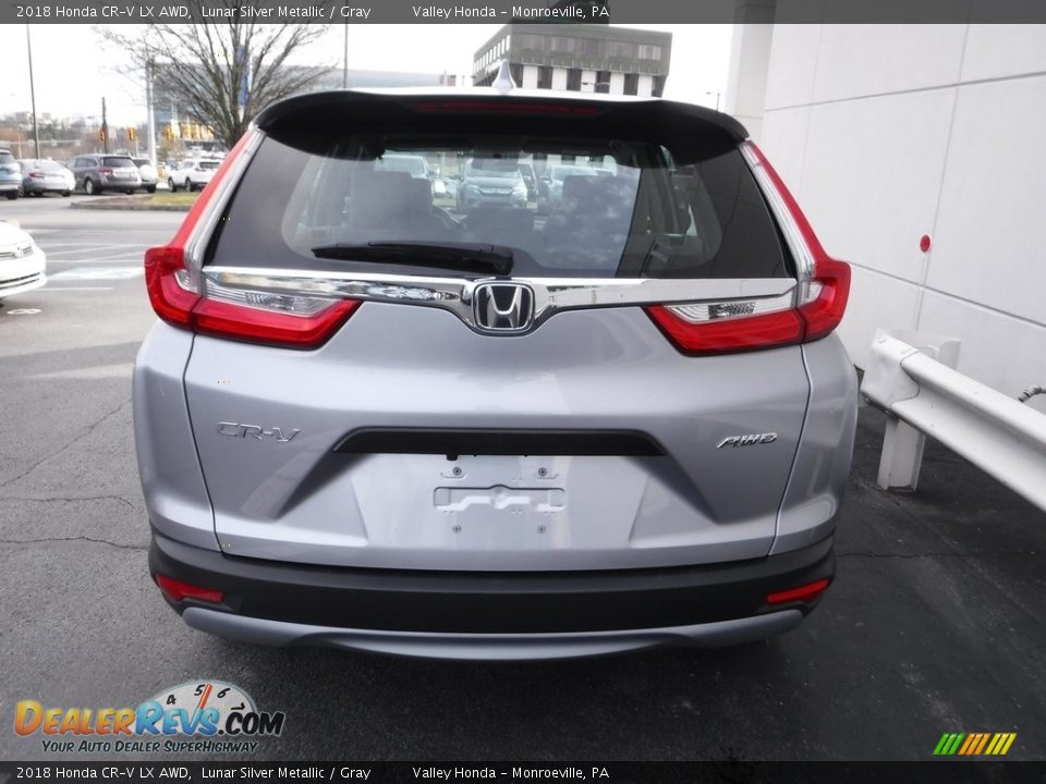 2018 Honda CR-V LX AWD Lunar Silver Metallic / Gray Photo #8