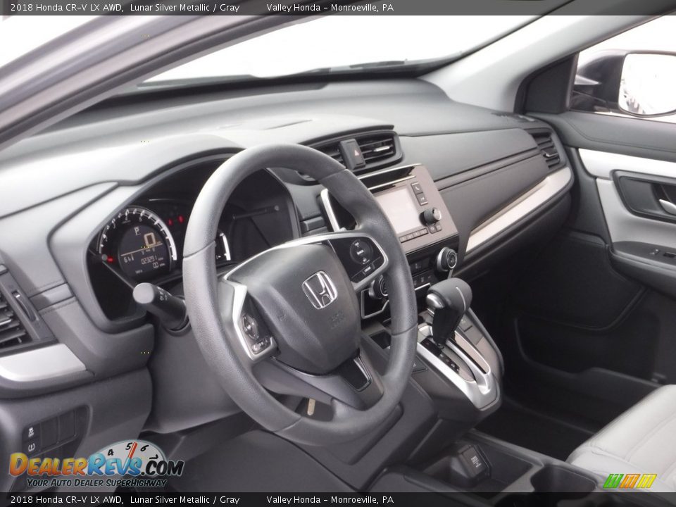 2018 Honda CR-V LX AWD Lunar Silver Metallic / Gray Photo #11