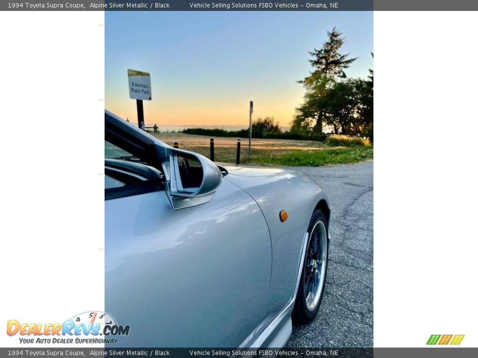 1994 Toyota Supra Coupe Alpine Silver Metallic / Black Photo #20