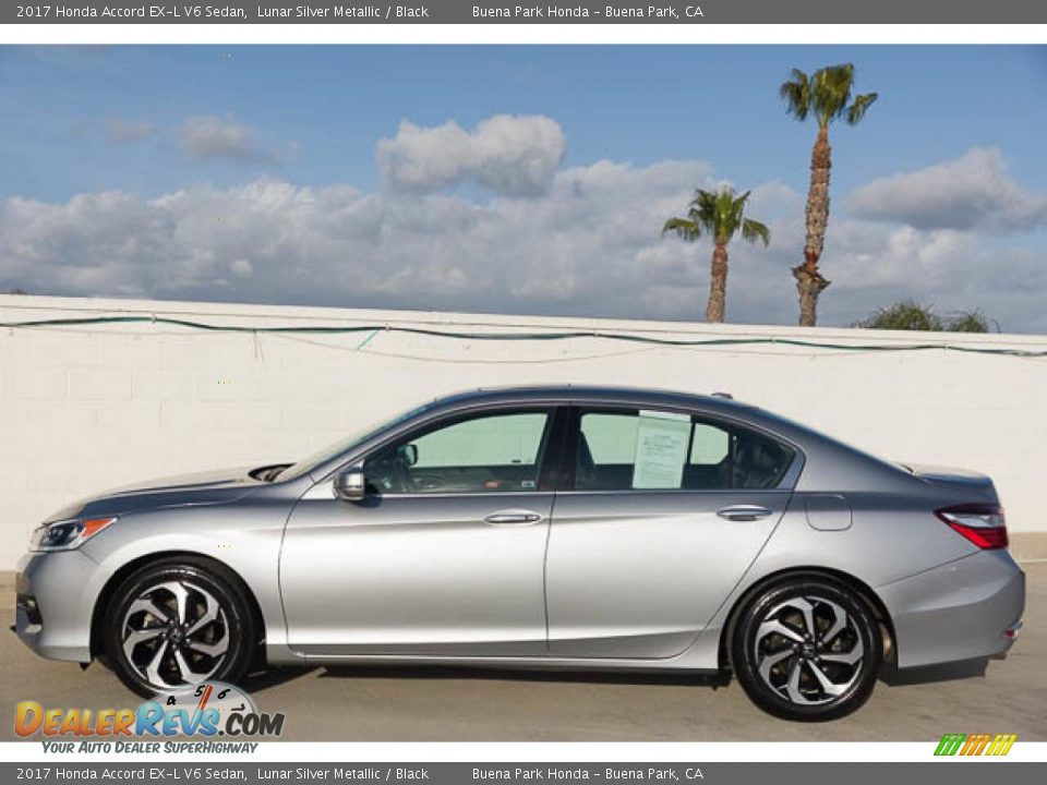 2017 Honda Accord EX-L V6 Sedan Lunar Silver Metallic / Black Photo #10