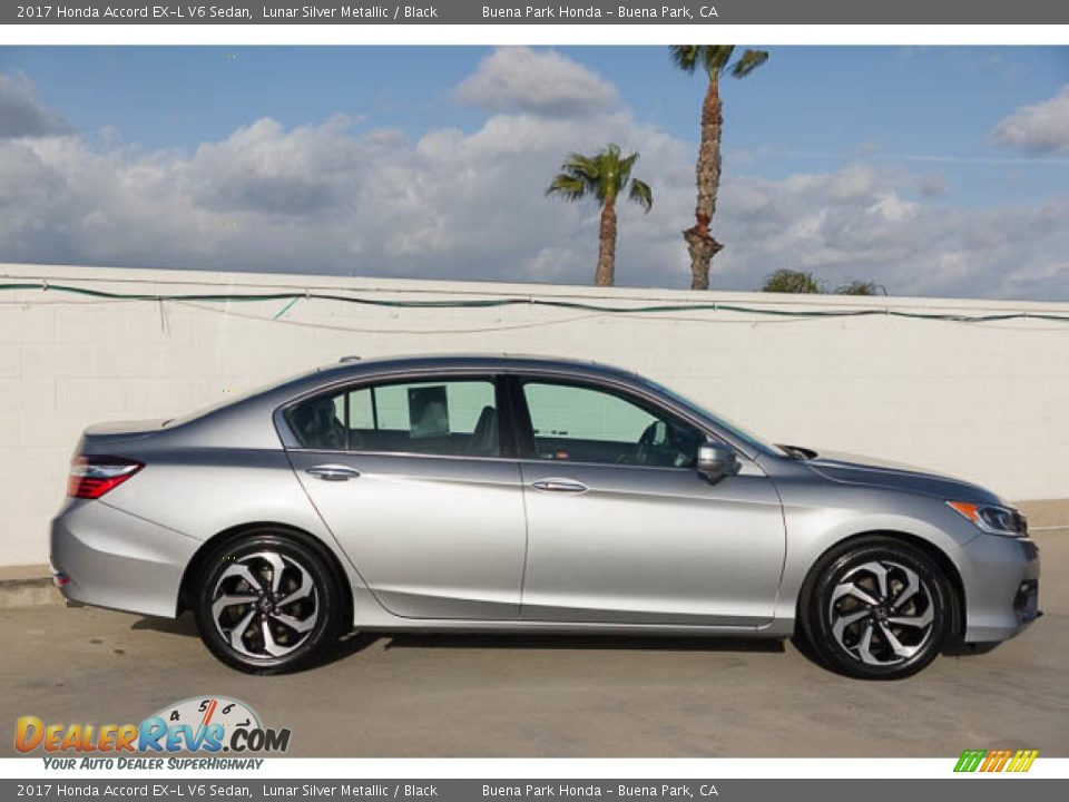 2017 Honda Accord EX-L V6 Sedan Lunar Silver Metallic / Black Photo #14