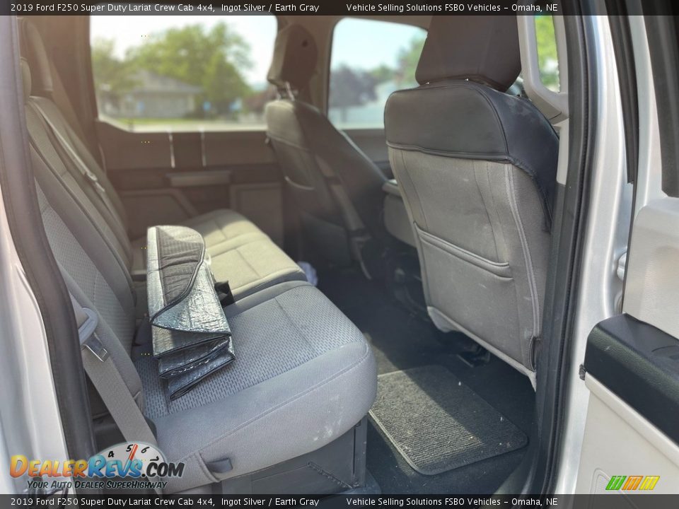 2019 Ford F250 Super Duty Lariat Crew Cab 4x4 Ingot Silver / Earth Gray Photo #4