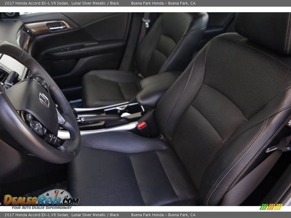 2017 Honda Accord EX-L V6 Sedan Lunar Silver Metallic / Black Photo #23