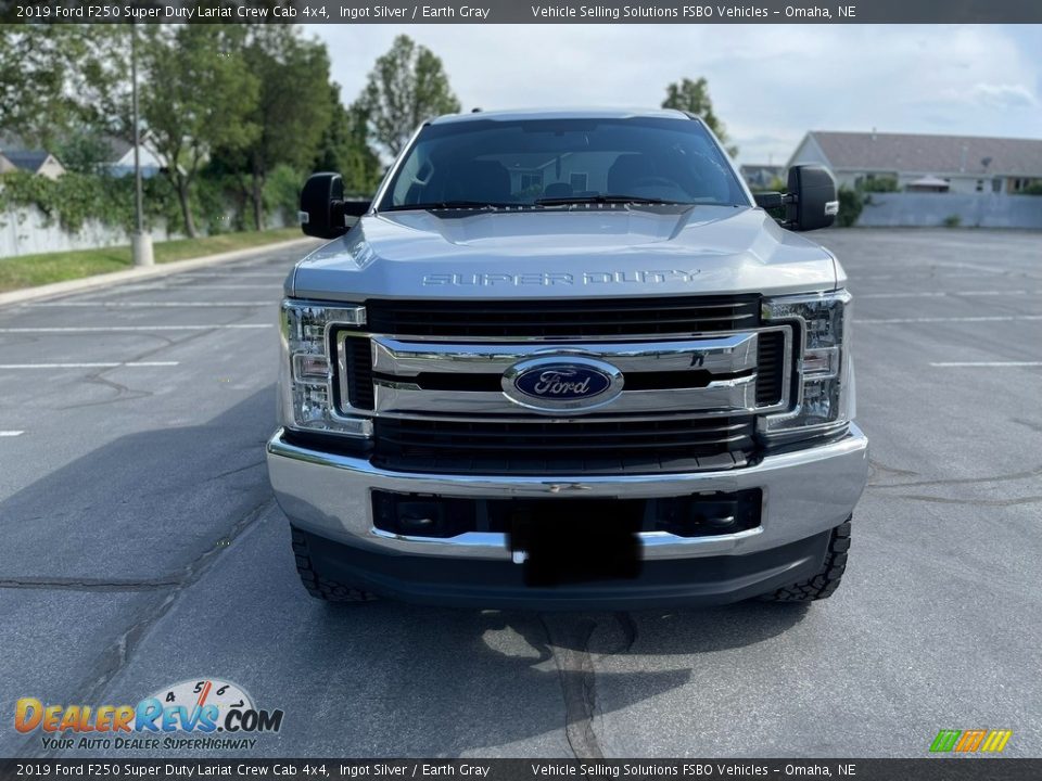 2019 Ford F250 Super Duty Lariat Crew Cab 4x4 Ingot Silver / Earth Gray Photo #13